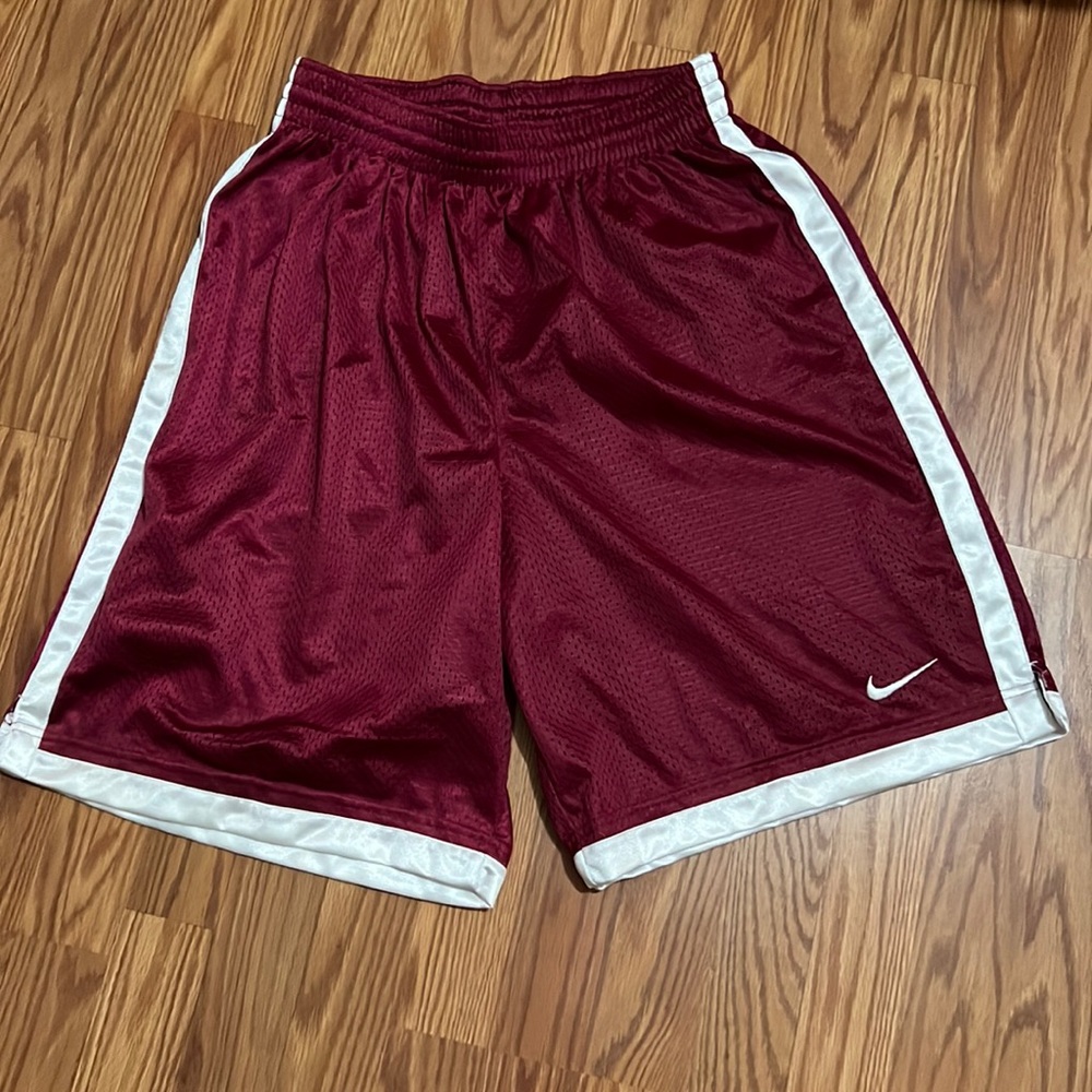 Nike Burgundy basketball shorts